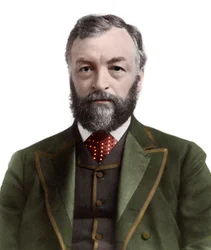 Porträt von Samuel Pierpont Langley (1834-1906), amerikanischer Astronom und Flugzeugpionier